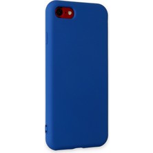 Happycase iPhone 7 Kılıf Nano Içi Kadife  Silikon - Lacivert