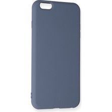 Happycase iPhone 6 Plus Kılıf Nano Içi Kadife  Silikon - Gri