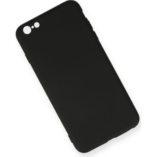 Happycase iPhone 6 Plus Kılıf Nano Içi Kadife  Silikon - Siyah