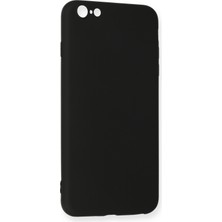 Happycase iPhone 6 Plus Kılıf Nano Içi Kadife  Silikon - Siyah