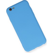 Happycase iPhone 6 Kılıf Nano Içi Kadife  Silikon - Mavi