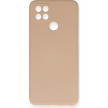 Happycase Oppo A15 Kılıf Nano Içi Kadife  Silikon - Pudra