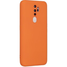 Happycase Oppo A5 2020 Kılıf Nano Içi Kadife  Silikon - Turuncu