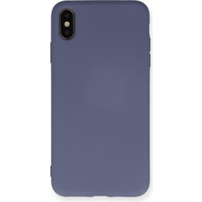 Happycase iPhone Xs Kılıf Nano Içi Kadife  Silikon - Gri