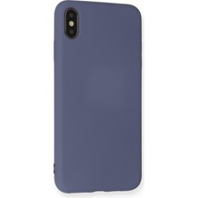 Happycase iPhone Xs Kılıf Nano Içi Kadife  Silikon - Gri