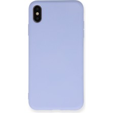 Happycase iPhone Xs Kılıf Nano Içi Kadife  Silikon - Lila