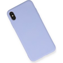 Happycase iPhone Xs Kılıf Nano Içi Kadife  Silikon - Lila