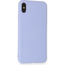 Happycase iPhone Xs Kılıf Nano Içi Kadife  Silikon - Lila