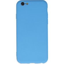 Happycase iPhone 6 Plus Kılıf Nano Içi Kadife  Silikon - Mavi