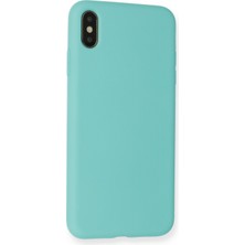 Happycase iPhone x Kılıf Nano Içi Kadife  Silikon - Turkuaz