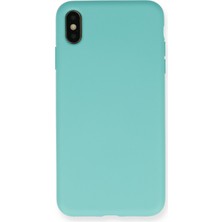 Happycase iPhone Xs Kılıf Nano Içi Kadife  Silikon - Turkuaz