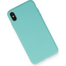 Happycase iPhone Xs Kılıf Nano Içi Kadife  Silikon - Turkuaz