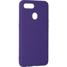 Happycase Oppo A12 Kılıf Nano Içi Kadife  Silikon - Mor