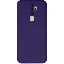 Happycase Oppo A5 2020 Kılıf Nano Içi Kadife  Silikon - Mor