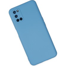 Happycase Oppo A72 Kılıf Nano Içi Kadife  Silikon - Mavi