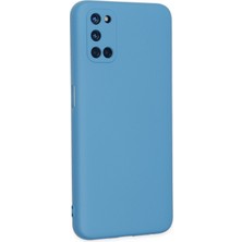 Happycase Oppo A72 Kılıf Nano Içi Kadife  Silikon - Mavi