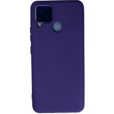 Happycase Realme C15 Kılıf Nano Içi Kadife  Silikon - Mor