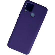 Happycase Realme C15 Kılıf Nano Içi Kadife  Silikon - Mor