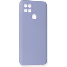 Happycase Oppo A15 Kılıf Nano Içi Kadife  Silikon - Lila