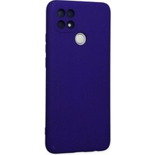 Happycase Oppo A15 Kılıf Nano Içi Kadife  Silikon - Mor