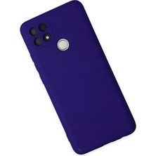 Happycase Oppo A15 Kılıf Nano Içi Kadife  Silikon - Mor