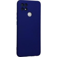 Happycase Oppo A15 Kılıf Nano Içi Kadife  Silikon - Lacivert