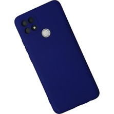 Happycase Oppo A15 Kılıf Nano Içi Kadife  Silikon - Lacivert