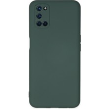 Happycase Oppo A92 Kılıf Nano Içi Kadife  Silikon - Koyu Yeşil