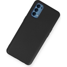 Happycase Oppo Reno 4 Kılıf Nano Içi Kadife  Silikon - Siyah