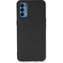 Happycase Oppo Reno 4 Kılıf Nano Içi Kadife  Silikon - Siyah