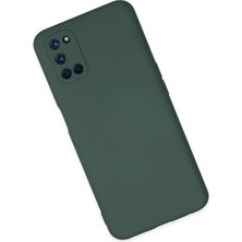 Happycase Oppo A72 Kılıf Nano Içi Kadife  Silikon - Koyu Yeşil