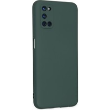 Happycase Oppo A72 Kılıf Nano Içi Kadife  Silikon - Koyu Yeşil