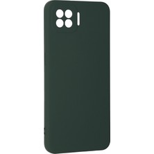 Happycase Oppo A73 Kılıf Nano Içi Kadife  Silikon - Koyu Yeşil