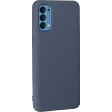 Happycase Oppo Reno 4 Kılıf Nano Içi Kadife  Silikon - Gri