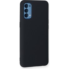 Happycase Oppo Reno 4 Kılıf Nano Içi Kadife  Silikon - Lacivert