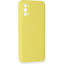 Happycase Realme 7 Pro Kılıf Nano Içi Kadife  Silikon - Sarı