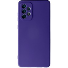 Happycase Samsung Galaxy A32 Kılıf Nano Içi Kadife  Silikon - Mor