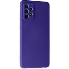 Happycase Samsung Galaxy A32 Kılıf Nano Içi Kadife  Silikon - Mor