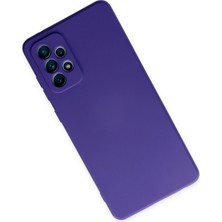 Happycase Samsung Galaxy A32 Kılıf Nano Içi Kadife  Silikon - Mor