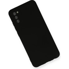 Happycase Samsung Galaxy A02S Kılıf Nano Içi Kadife  Silikon - Siyah