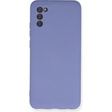 Happycase Samsung Galaxy A02S Kılıf Nano Içi Kadife  Silikon - Lila