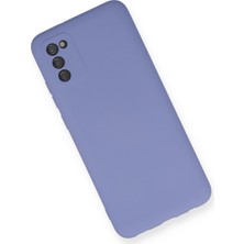 Happycase Samsung Galaxy A02S Kılıf Nano Içi Kadife  Silikon - Lila