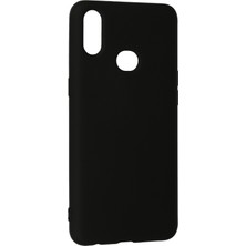 Happycase Samsung Galaxy A10S Kılıf Nano Içi Kadife  Silikon - Siyah