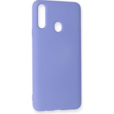 Happycase Samsung Galaxy A20S Kılıf Nano Içi Kadife  Silikon - Lila