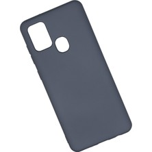 Happycase Samsung Galaxy A21S Kılıf Nano Içi Kadife  Silikon - Gri