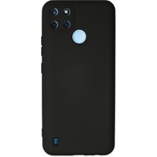 Happycase Realme C21Y Kılıf Nano Içi Kadife  Silikon - Siyah