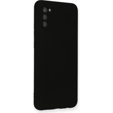 Happycase Samsung Galaxy A03S Kılıf Nano Içi Kadife  Silikon - Siyah