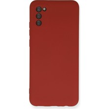 Happycase Samsung Galaxy A02S Kılıf Nano Içi Kadife  Silikon - Kiremit