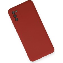 Happycase Samsung Galaxy A02S Kılıf Nano Içi Kadife  Silikon - Kiremit