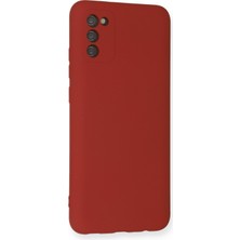 Happycase Samsung Galaxy A02S Kılıf Nano Içi Kadife  Silikon - Kiremit